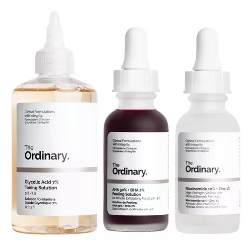 The Ordinary Glycolic Exfoliating Toner , Peeling Solution, Niacinamide